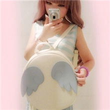 2013新款潮日系原宿软妹翅膀书包双肩包背包韩版大高中学生女包