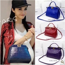 迷你款鳄鱼纹女包