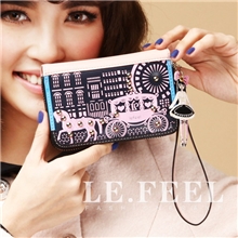 厂家供应欧美学院风复古女拿包女士真皮包手拿包钱包批发