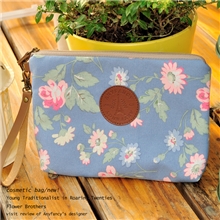 韩国ANYFANCY手拿包外贸原单帆布包碎花化妆包瑞丽包包批发