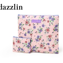 库存批发外贸日杂附录碎花两件套化妆包洗漱包防水包中包