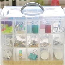 大号三层收纳盒可拆30格多功能箱子首饰盒杂物塑料收纳盒批发