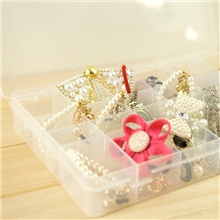 24格透明塑料首饰盒美甲饰品盒批发化妆品整理盒药品收纳盒