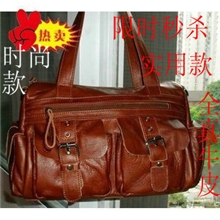 新款真皮女包牛皮单肩包女手提包复古包机车包高档包潮流包推