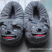 冬季最新款卡通拖鞋韩版可爱棉鞋毛绒公仔保暖鞋子