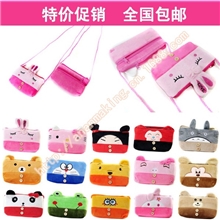 16*10厘米质量过硬做工精细双拉毛绒斜挎包