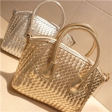 2013新款潮牌经典编织包手柄拉链编织手提单肩包多色