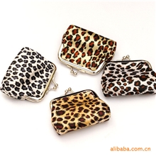 混批现货供应豹纹兽纹动物纹零钱包&middot;铁扣包&middot;可当小礼品