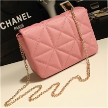 韩版糖果色甜美淑女小包包2013新品菱格链条包单肩斜跨包潮女士包