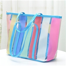 2013休闲新款韩版彩虹包单肩手提包糖果色果冻包透明女包包