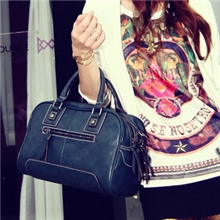 批发2013新款欧美范机车包手提包单肩包时尚潮女一件代发