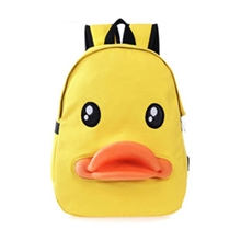 批发新款韩版鸭子包包鸭子双肩包可爱鸭嘴双背包帆布休闲学生书包