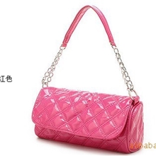 韩版热卖菱格铁链女士手袋单肩包斜挎包手提包女包小包h37