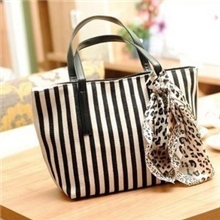 清仓特卖！帆布条纹丝巾包时尚潮流女包休闲学生包单肩斜跨包