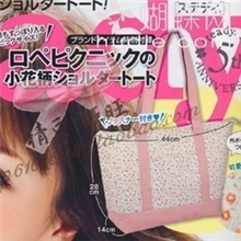 日杂steady9月號2011附录RopePicnic碎花图案拉链单肩包手袋