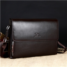 正品袋鼠男包单肩斜挎包休闲韩版潮背包男士商务皮包