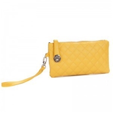 笑薇新款时尚仿小羊皮韩版菱格长款可爱拉链女士钱包手拿包707