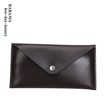2013新款男式超薄长款钱包英伦复古长款钱包油蜡皮夹信封手拿包