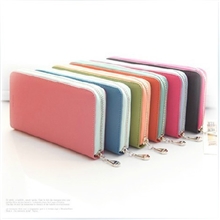 韩版fromb正品真皮可爱大容量长款方形拉链女士钱包