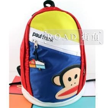 新品大嘴*猴情侣款糖果撞色双肩背包学生书包旅行背包92130048