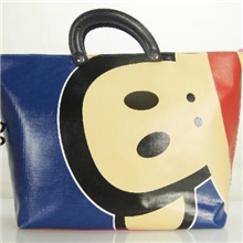 美版猴总台湾大嘴情侣款防水帆布邮差斜挎单肩包大款