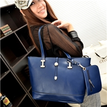 秋冬时尚女包欧美秋冬三件套休闲大包肩斜挎手提包包厂家直销