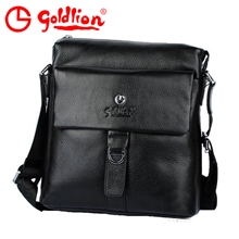 正品金利来男包男士单肩斜挎包包头层牛皮包休闲真皮男包55101-4