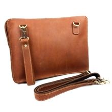 真皮复古手拿包单肩斜挎方包真皮男包手抓包头层牛皮IPAD男包