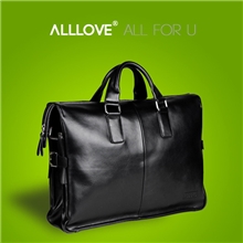 高端奢华专柜正品真皮牛皮14/15/17寸电脑包男士手提包商务