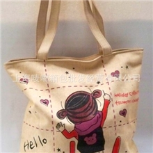 可爱小娃娃登高画图新款好质量帆布女包