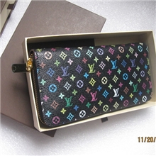 2012新款热卖女士真皮长款单拉链钱包外贸60017超A品质配礼盒