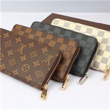 钱包男士长款单拉链钱包女士真皮手包批发一件代发AM6-60017