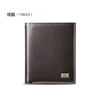优酷男士短款真皮钱包进口头层牛皮商务简约树型钱包厂家批发