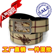 批发巴家男士女士皮带休闲腰带头层牛皮专柜品质厂家直销批发