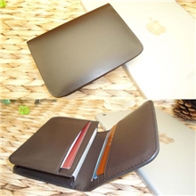 厂家直销啡色修面牛皮名片夹真皮名片包高档商务名片量大从优