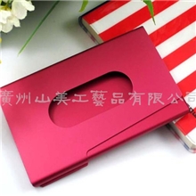 厂家批发供应铝制氧化彩色便携手推式爆款正品名片盒名片夹