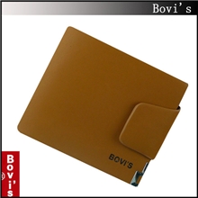 2013厂家热销短款男士钱包韩版金属时尚情侣搭扣真皮钱包夹8019