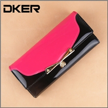 广州厂家混批发撞色镶钻高档新款长款潮包PU皮欧美女士钱包D107