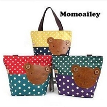 韩国winghouse妈咪包儿童学生补习手提单肩包小熊波点女包手拎包