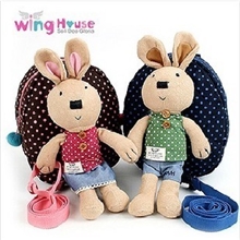 新款热卖韩国正品WINGHOUSE小白兔子幼儿防走失背包儿童包