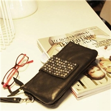 韩版正品新款女包时尚手拿柳钉晚宴包精品钱包卡包LZ021