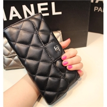 2013新款欧美风名媛小香风车缝线菱格钱包韩版可爱女士钱包钱夹