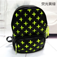 2013新款十字架PU皮双肩包学院风中学生书包情侣包旅行包厂家直销