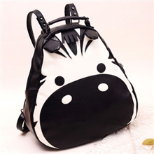 厂家直销2013新款时尚女包个性双背单肩潮书包大包包斑马撞色背包