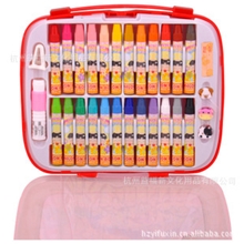 新代（SOUNDY）西瓜太郎安全环保24色油画棒R066693-1红蓝