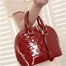 2013新款潮红色漆皮手提单肩贝壳伴娘结婚新娘女包厂家直销