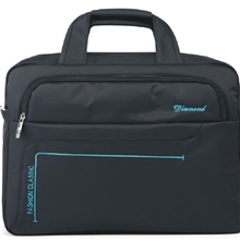 台湾进口尼龙配超纤皮防水休闲商务电脑包单肩包斜挎公文包16106