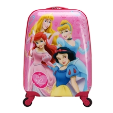 一件代发卡通儿童拉杆箱行李箱18寸公主款4公主