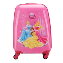 一件代发厂家直销儿童万向轮拉杆箱卡通abs行李箱新三公主