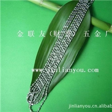 生产供应2.4mm不锈钢饰品链不锈钢珠链挂链圆珠链(专业厂家）